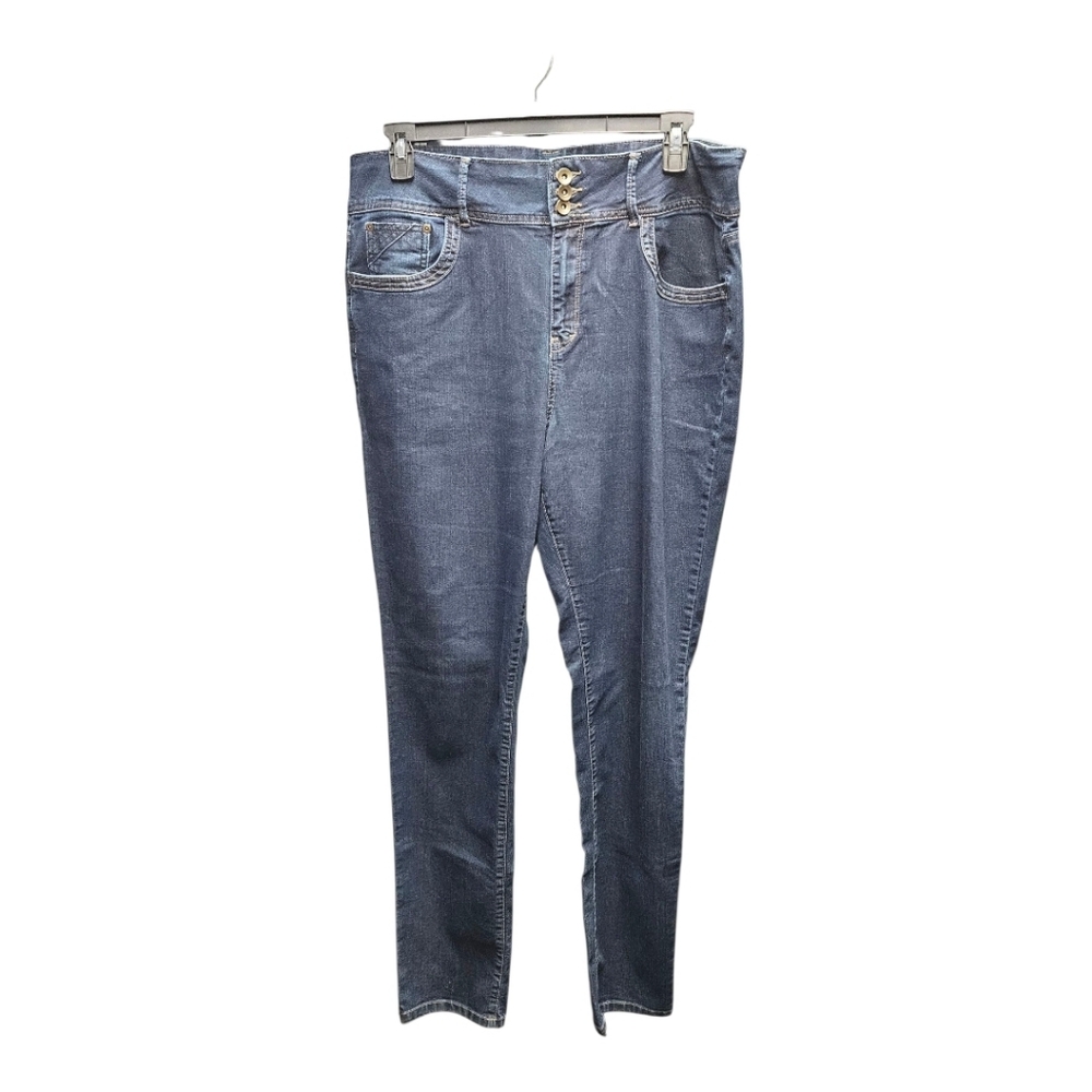 long tall sally Blue High-Waist Skinny Jeans